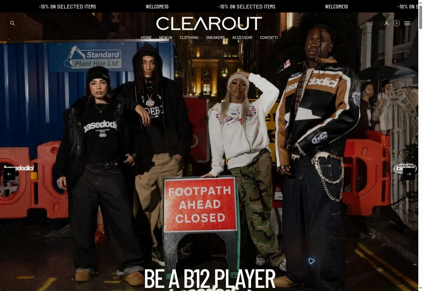 Clearout — progetto digitale